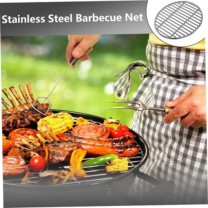 Grill Grates Replacement 13 Inch Heat-Resistant Stainless Steel Round Grill - Image 3