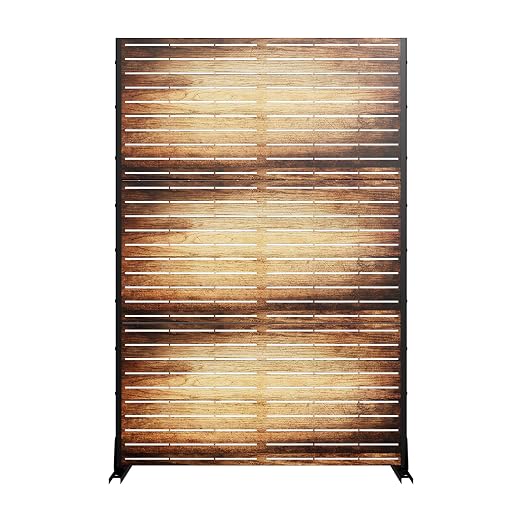 Casaphoria 72" H x 47" W Metal Outdoor Privacy Screen, Freestanding Decorative - Image 2