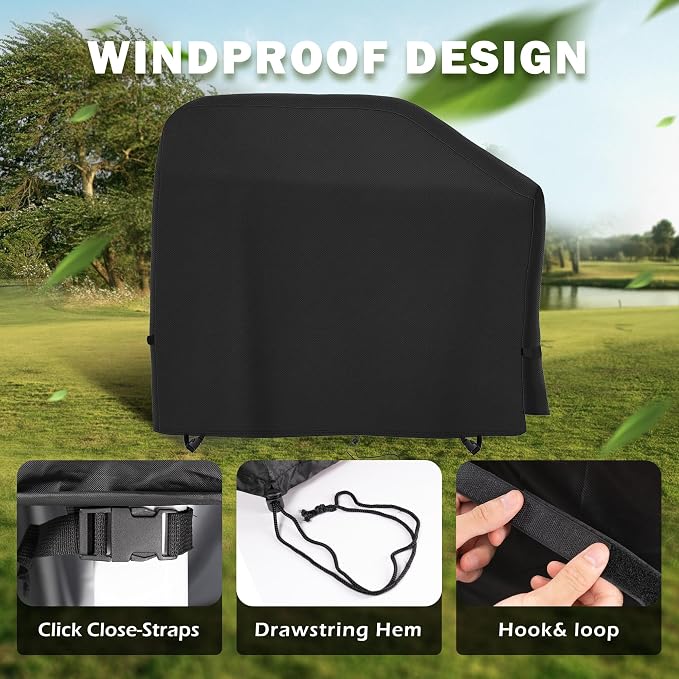 Grill Cover for Traeger Woodridge Pellet Grill TFB86MLH, Outdoor Griddle Cover - Image 5
