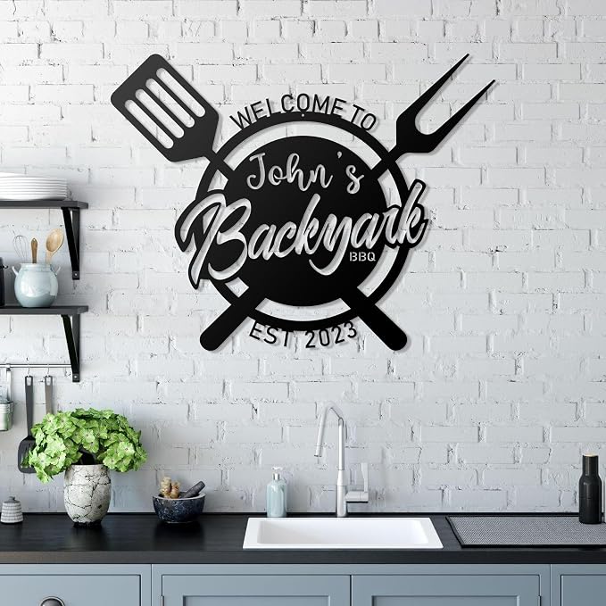 Personalized Backyard BBQ Sign - Image 3