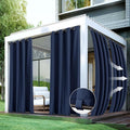 HolidayIdeas Gazebo Curtains Outdoor Waterproof 4 Panels 54x84 Inch-Windproof by HolidayIdeas