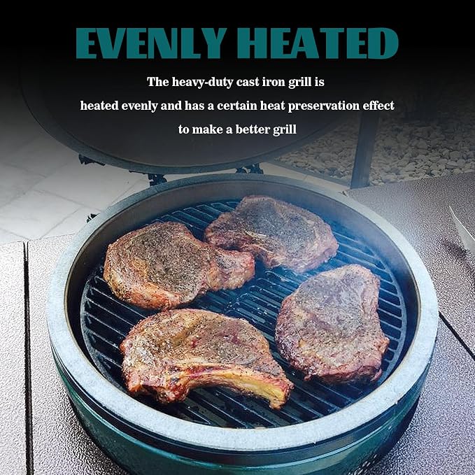 KAMaster Cast Iron Cooking Grids Grates Compatible - Image 5