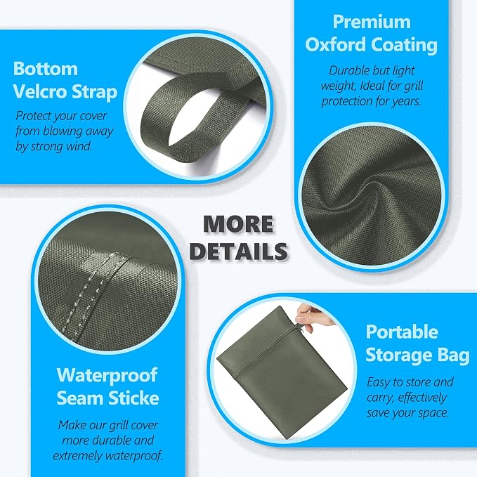 22 Inch Kettle Grill Cover - Image 4