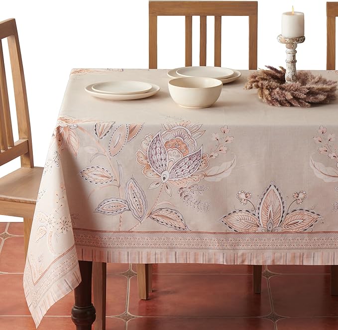 Maison d' Hermine Premium Table Cloth Rectangle Table 100% Combed Cotton 140 x by MaisondHermine