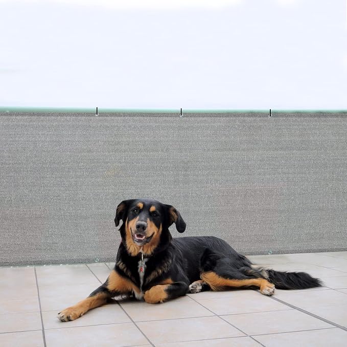 SUNNY GUARD 3'x16' Brown Grey Balcony Deck Privacy Screen Fence, Apartments - Image 7