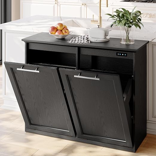 OLD CAPTAIN Tilt Out Trash Cabinet by OldCaptainFurnitureLighting