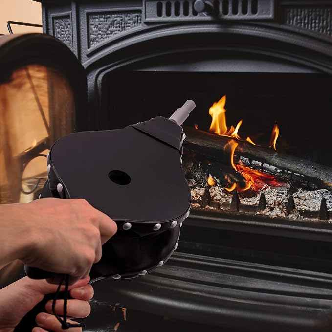 TJ.MOREE Fireplace Bellows Indoor 16"x 6.5" Wood Fire Blower - Image 5