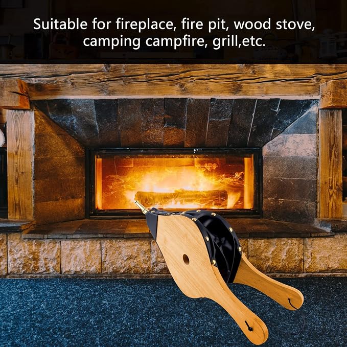 Fireplace Bellows, Large Air Blower - Image 4