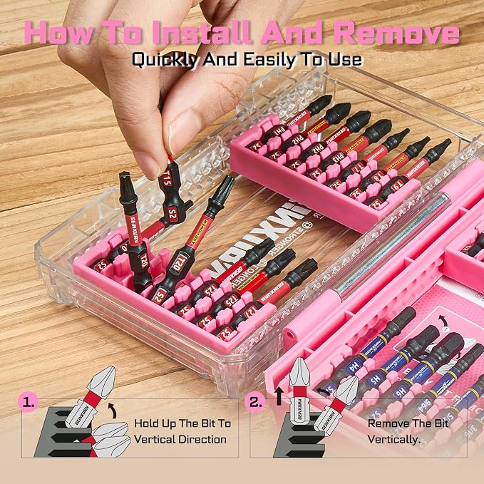 70Pieces Impact Screwdriver Bits Set, Magnetic S2 Steel - Image 6