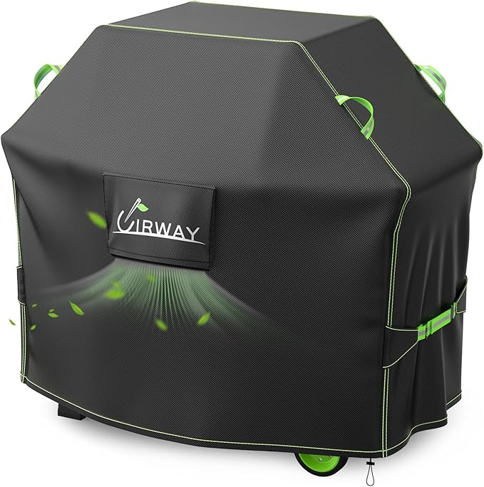 UIRWAY Gas Grill Cover 58 Inch, Waterproof, UV & Fade Resistant BBQ Grill Cover by UIRWAY