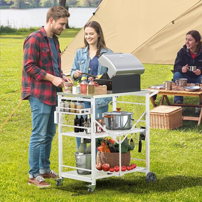 Ciokea Folding Outdoor Grill Cart - Image 6