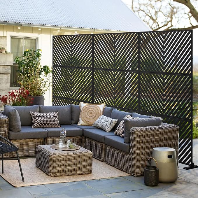 72" H×47" W Metal Privacy Screen, Outdoor Indoor Privacy Screens - Image 6