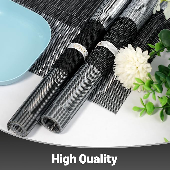 Placemats Set of 8，Non-Slip PVC Weave Table Mats Easy to Clean，Heat Resistant - Image 6