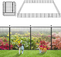 Garden Fence with Gate Metal Fencing Outdoor by Jhsomdr