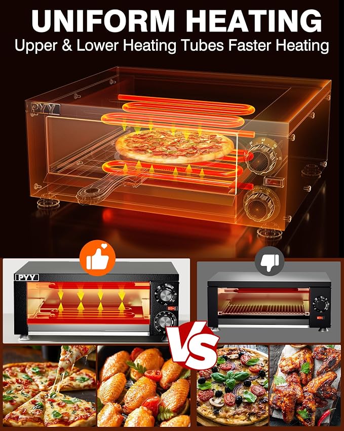 PYY Electric Pizza Oven Indoor Countertop Pizza Oven Commercial Pizza Maker - Image 3