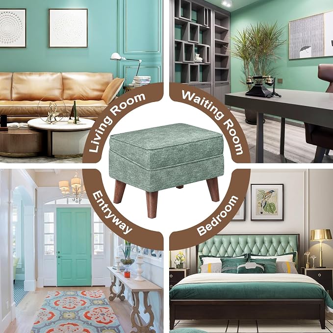 Small Footstool Ottoman, Footstool - Image 5