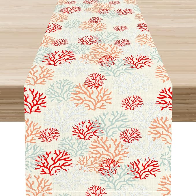 Coral Table Runner by Unknown