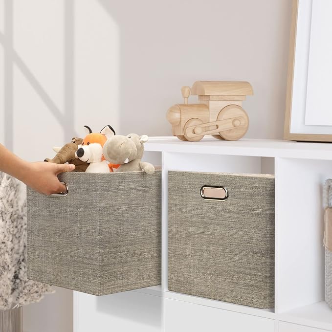 Posprica 13x15x13 Storage Cube Bins, Foldable Collapsible Storage Bins Boxes - Image 4