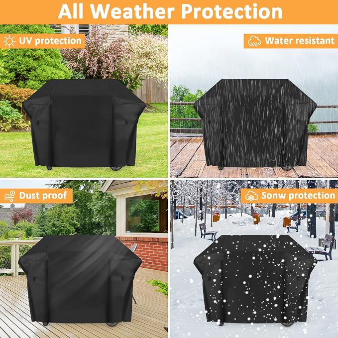 Grill Cover for Weber Genesis II 400 Series, 4 Burner Waterproof Cover for 7131 - Image 7