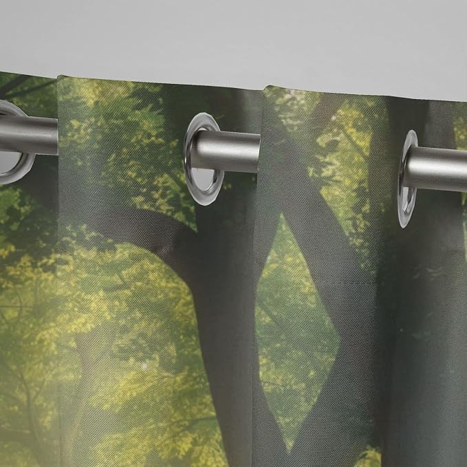 Forest Theme Waterproof Outdoor Curtains - Image 4