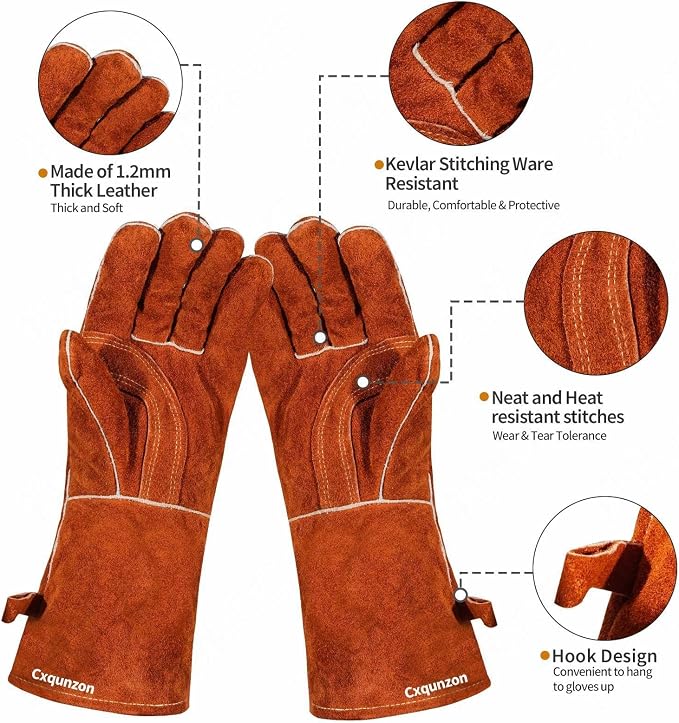 Leather Welding Gloves - Image 5