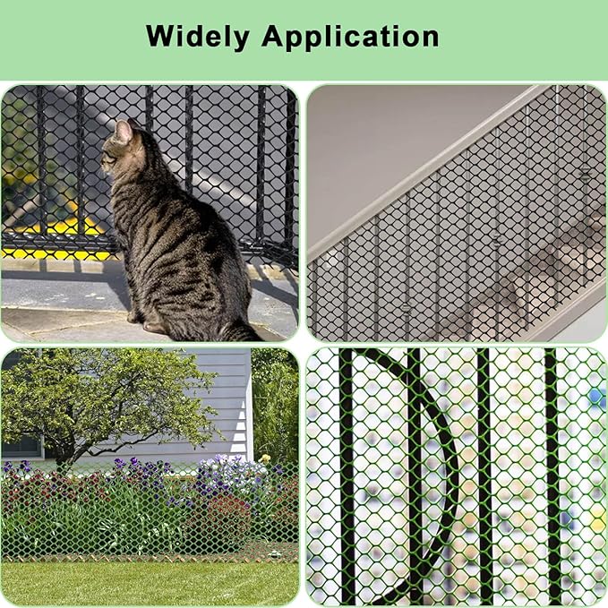 vensovo Black Plastic Wire Mesh 15.7IN x 10FT Roll - Image 3