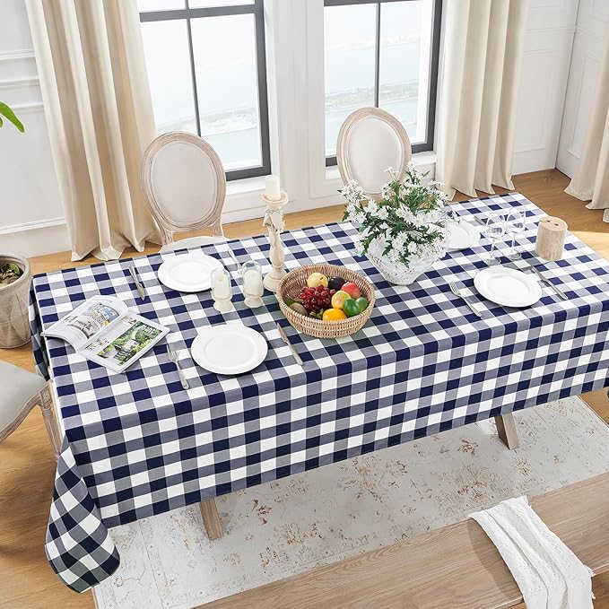 Softalker Gingham Checkered Tablecloth Rectangle by Softalker