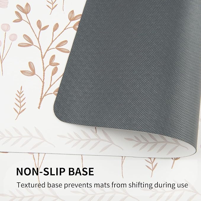 QIYI Placemats Set of 4, 12x18 Inch Faux Leather Place Mats - Image 4