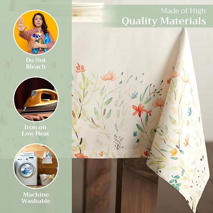 Maison d' Hermine Table Cloth Rectangle Table 100% Cotton 54 x 72 Inches - Image 3