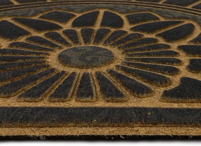 Outdoor Doormat 2 x 3 Ft Polyester Low Profile Rubber-Backed