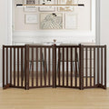 30" Height Tall Freestanding Pet Gate, Solid Wood Folding Safety Fence Wooden by Axeman