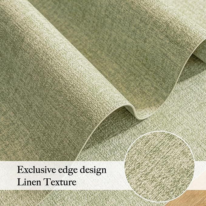 Faux Leather Heat Resistant Spring Placemats Set of 6 – Waterproof Oilproof - Image 4