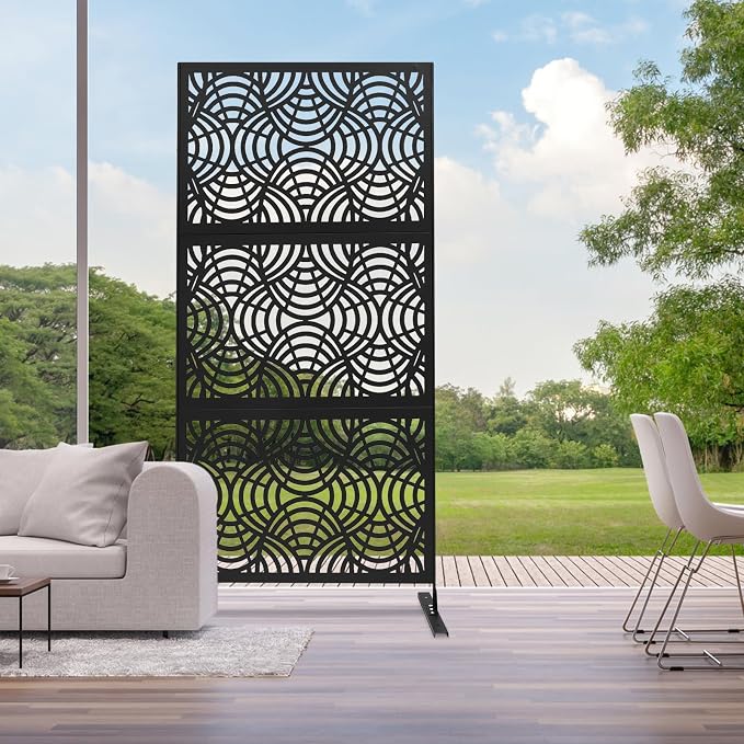 75" H×35" W Decorative Outdoor Privacy Screen - Image 4