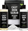 CARON & DOUCET – Ultimate Cast Iron Set PLUS: Seasoning Oil, Cleaning Soap & by CaronDoucet