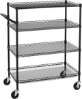 Finnhomy 4 Tier Heavy Duty Commercial Grade Rolling Cart by Finnhomy