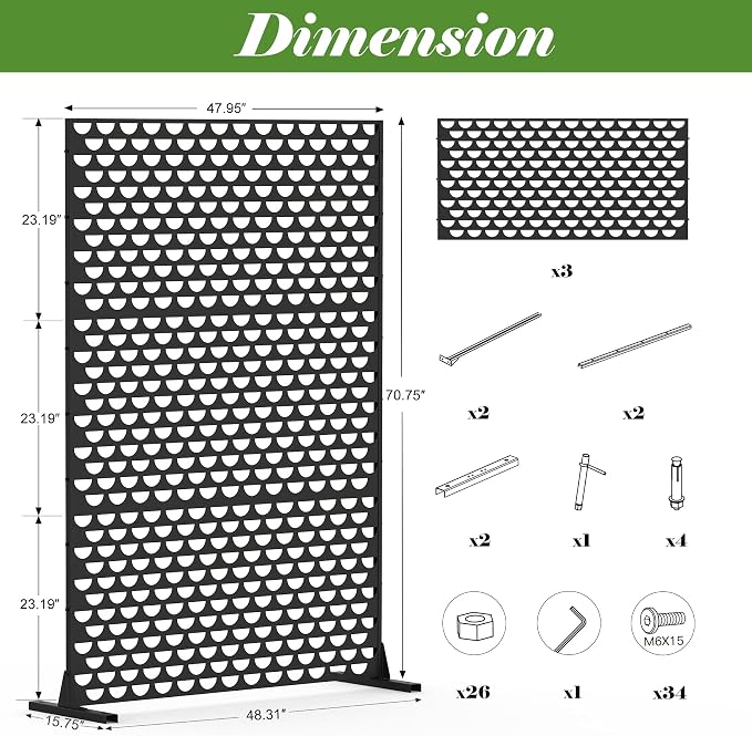 Domi Metal Privacy Screens and Panels - Image 7