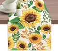 Table Runner Sunflower Leaves Table Runners Summer Seasonal Kitchen Dinning by Elightvap
