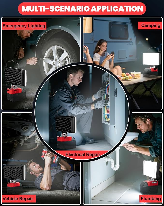 LIVOWALNY 7'' 100W LED Work Light Compatible - Image 9