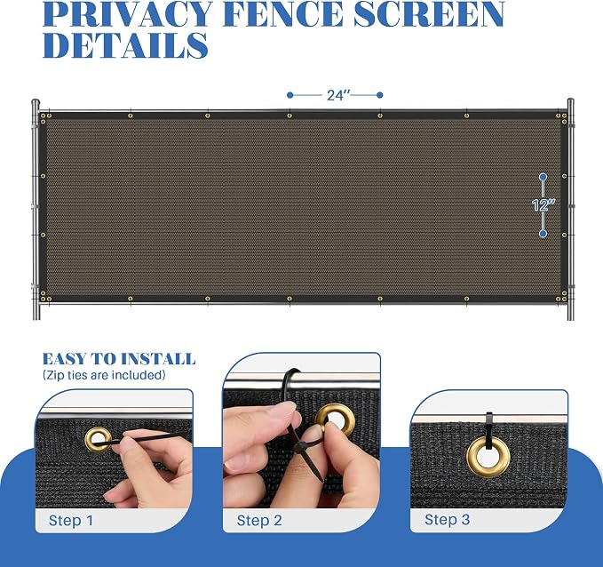 ECOOPTS 4'x286' Privacy Fence Screen Windscreen - Image 6