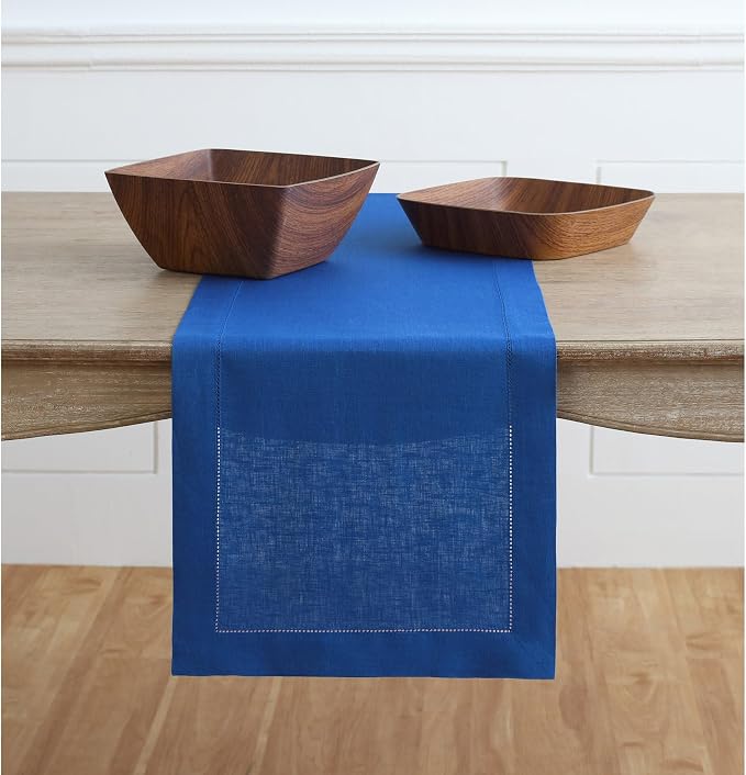 Solino Home Linen Royal Blue Table Runner 60 Inches by SolinoHome