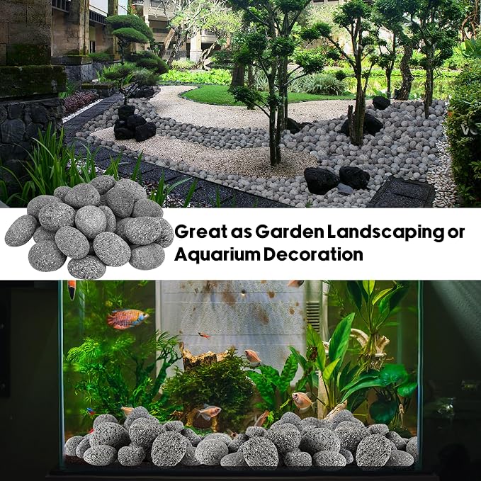 Skyflame 2-3 Inch Round Lava Rock Pebbles, Natural Tumbled Lava Stones - Image 6