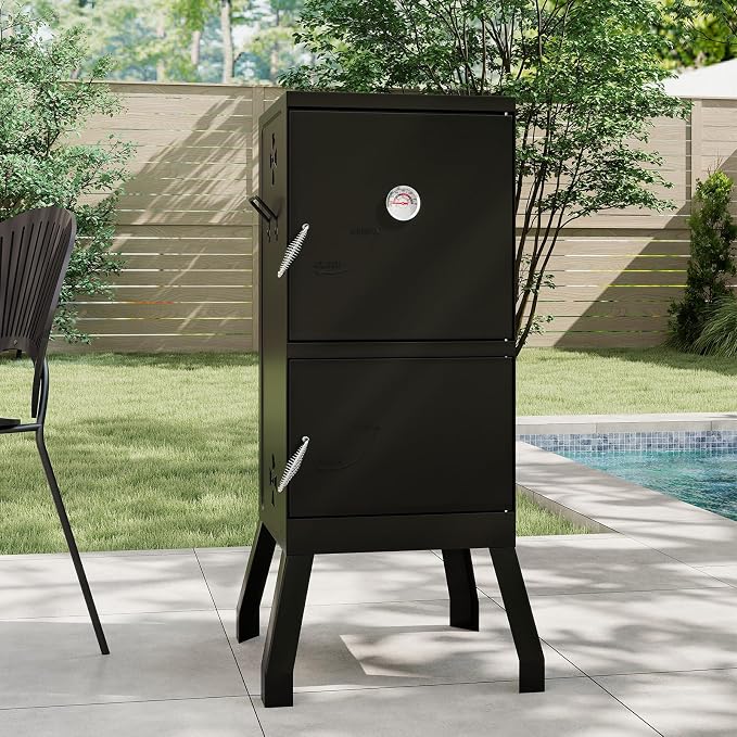 Happygrill Charcoal Grills, Adjustable Air Dampers, Removable Water Pan & Grill - Image 9