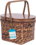 BirdRock Home Seagrass and Abaca Picnic Basket by BIRDROCKHOME