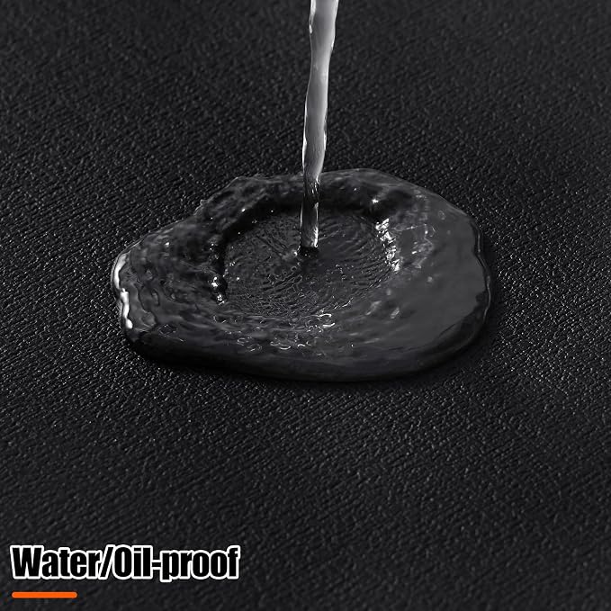 Homaxy Round Faux Leather Placemats and Coasters, Washable Dual-Side Table Mats - Image 4