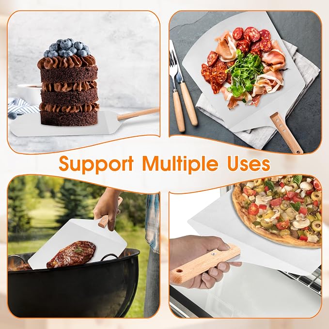 12 inch Pizza Peel for Large Oven, Pizza Spatula - Image 7