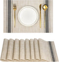 Placemats Set of 8，Non-Slip PVC Weave Table Mats Easy to Clean，Heat Resistant by flohar