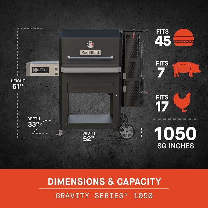 Masterbuilt® Gravity Series® 1050 Digital Charcoal Grill and Smoker - Image 3