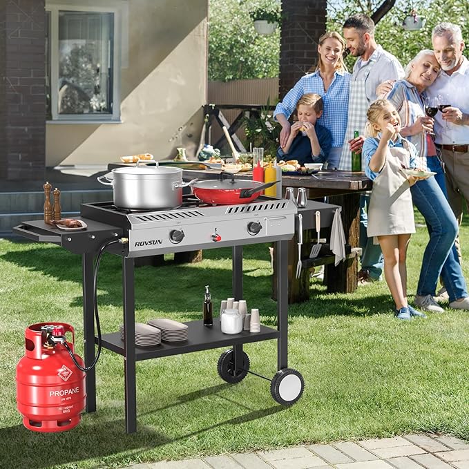 ROVSUN 2 Burner Outdoor Propane Gas Stove - Image 7