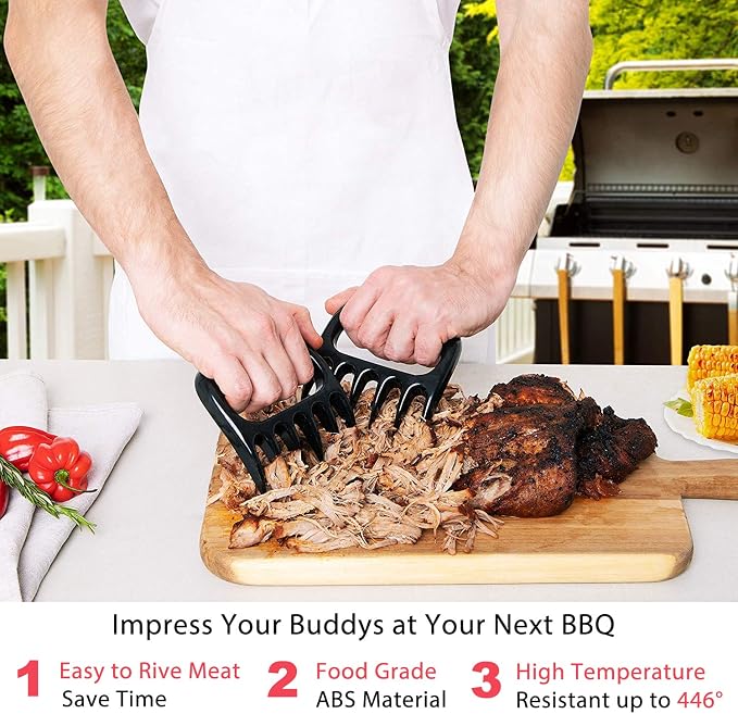 BBQ Grill Gloves Kit, 1472°F Heat Resistant BBQ Gloves/Long Non-Slip Oven Mitts - Image 8
