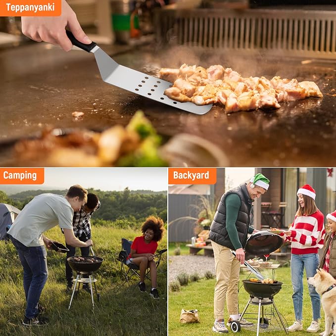 Griddle Accessries Kit, Grill BBQ Spatula Utensils Set - Image 6